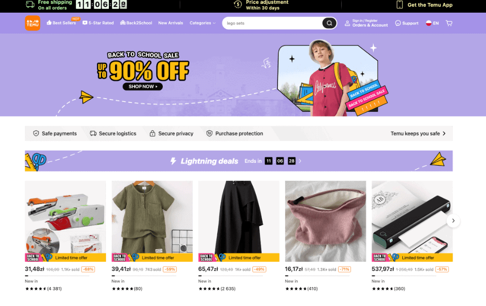 Temu.Com – Nowy sklep na runku. Co myslicie? Wasze opinie!
